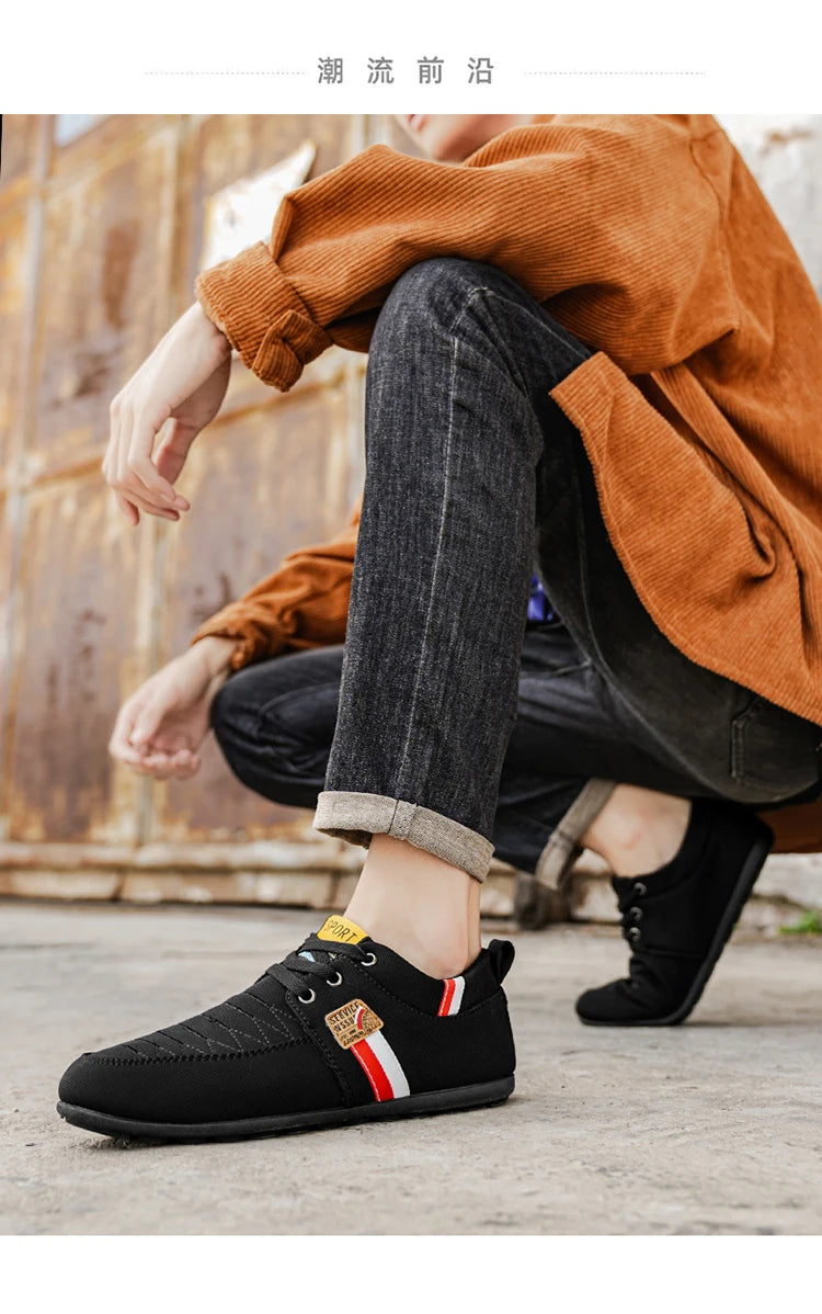 Men's Shoes New Style 2026 Spring and Autumn Flat Lightweight Sports Fashion Versatile Soft-Soled Casual Shoes Men's Simple Breathable Men's Shoes