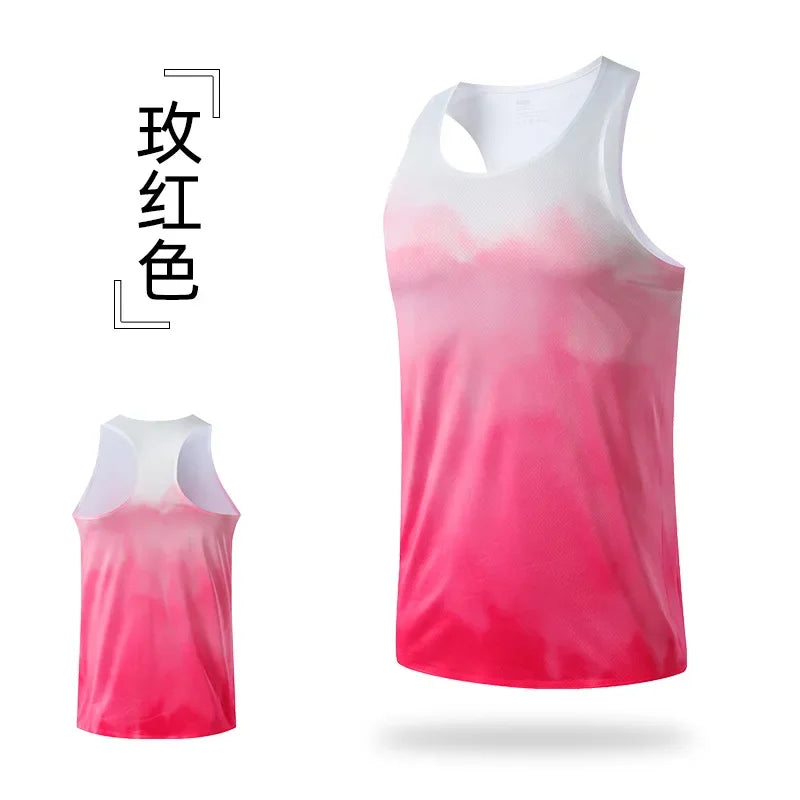 Fitness Vest Men Marathon Lightweight Women Racerback Couple Running Quick Dry Tank Tops Gym Clothing Traning Sports Singlet Man