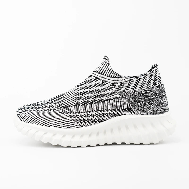 Men's Women Running Shoes Comfortable Slip on Sneakers Man Socks Shoes Lightweight Knit Breathable Casual Outdoors Sneakers