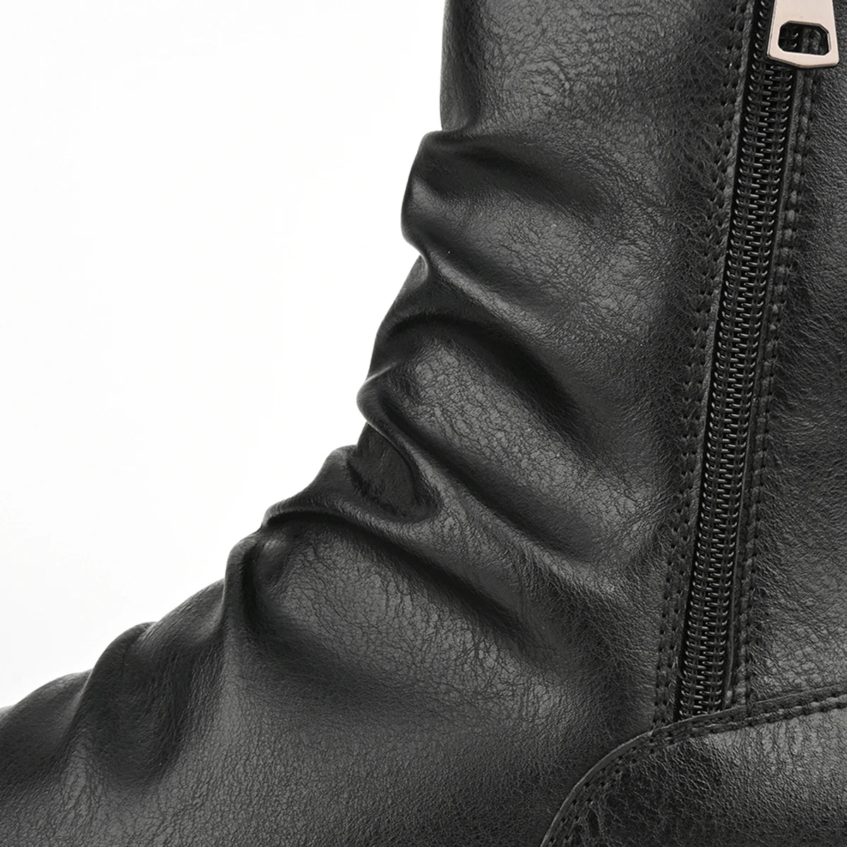 Men's British Style Low-Heeled Retro Boots for Everyday Casual Wear