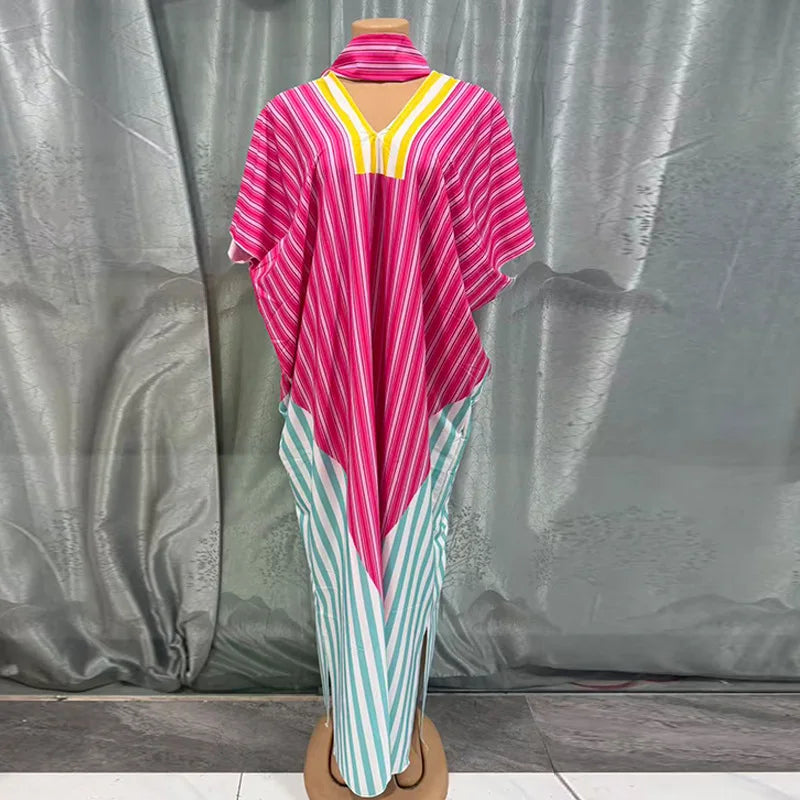 African Dresses for Women Traditional Africa Clothing Dashiki Ankara Gown Abayas Robe Muslim Kaftan Maxi Long Dress Outfits