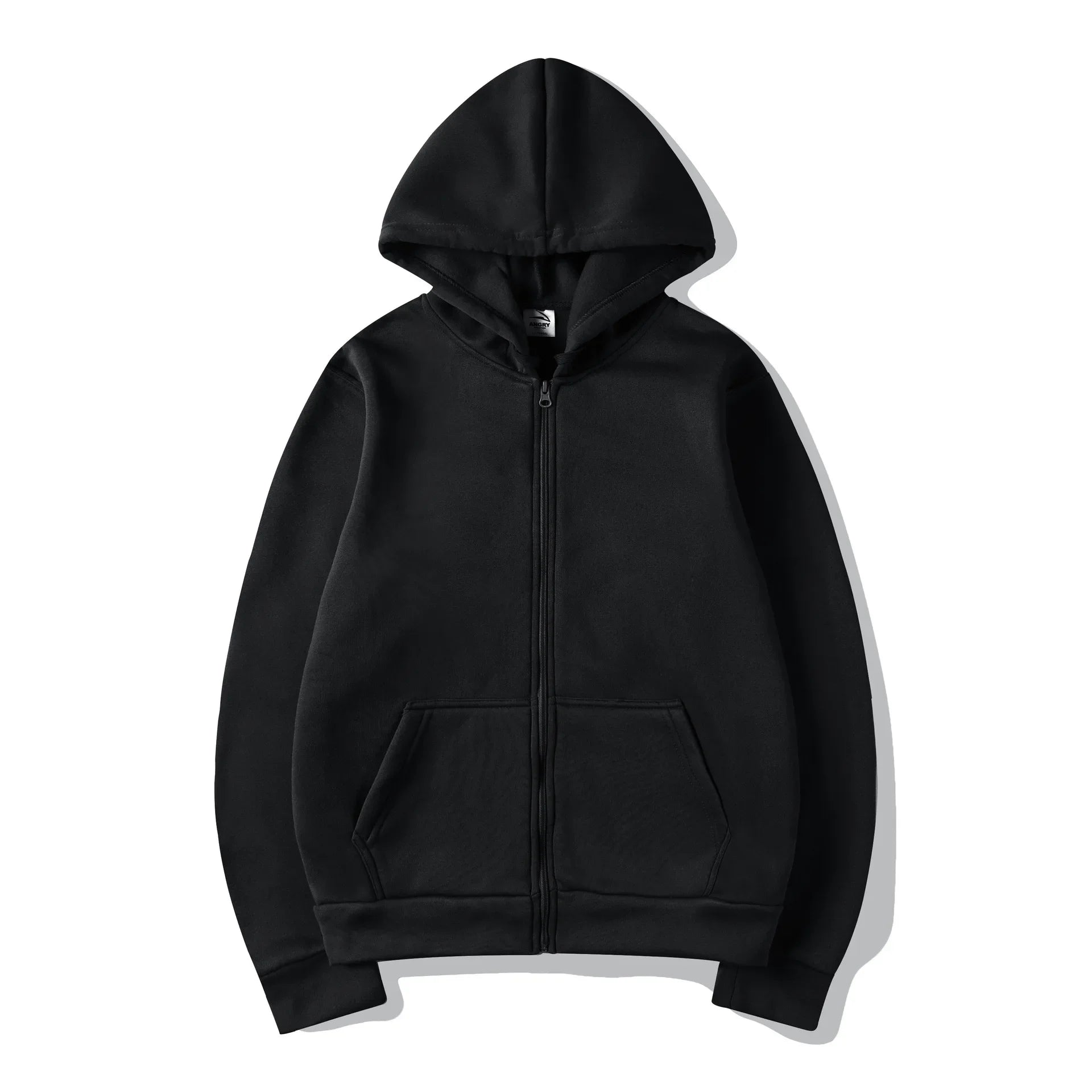 Men's and Women's Universal Warmth Trendy Zippered Hooded Sweatshirt - Fall/Winter Style - Men's - New Long-Sleeved Hooded Sport BAZAARHUBO