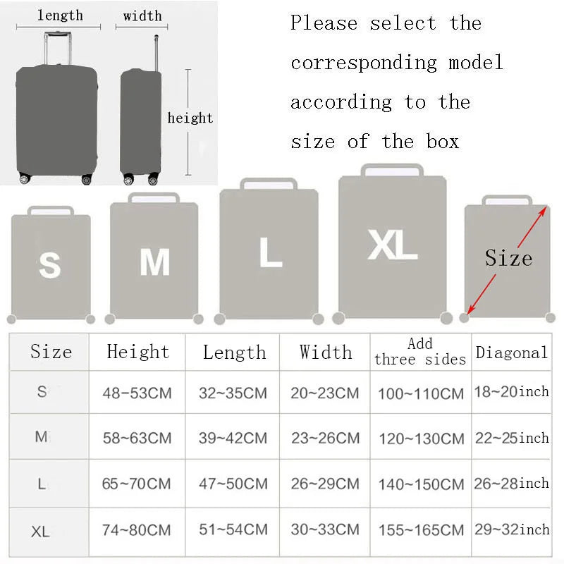 Funny Expression Travel Suitcase Dust Cover Luggage Protective Cover for 18-32 Inch Trolley Case Dust Cover Travel Accessories