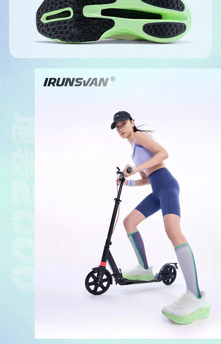 IRUNSVAN Surface 2000 Carbon Board Running Shoes Lightweight Shock-Absorbing Breathable Unisex Sports Shoes 130