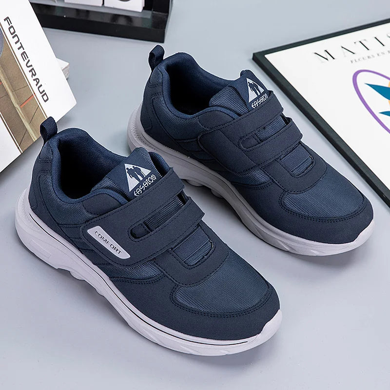 Diabetic Shoes for Elder Women Men Orthopedics Feet Swollen Adjustable Casual Sneakers Walking Shoe Elderly Foot Pain Relief
