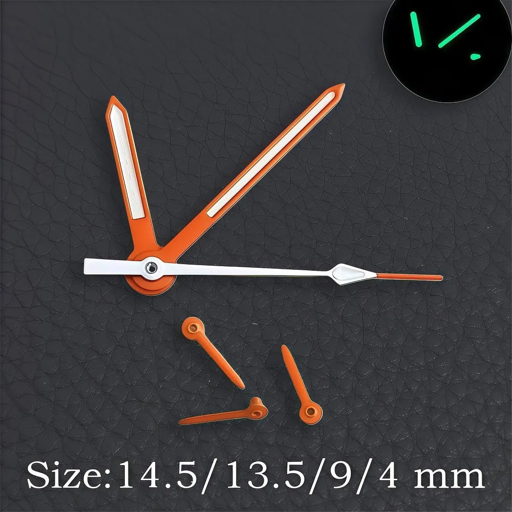 32.5MM Dial Fit VK63 Movement Green Luminous Dial Hands Men's Watches Part VK63 Watch Accessories Maintenance Tools