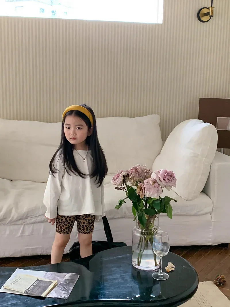 Kids Shorts Leopard Print Leggings Yoga Stretch Pants Kids Clothes for Girls Boys  Shorts for Girls