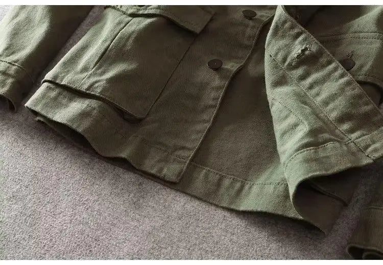 Washed Jackets Trendy Brand Casual Work Jackets Men's Loose Spring Autumn Tops Japanese Style