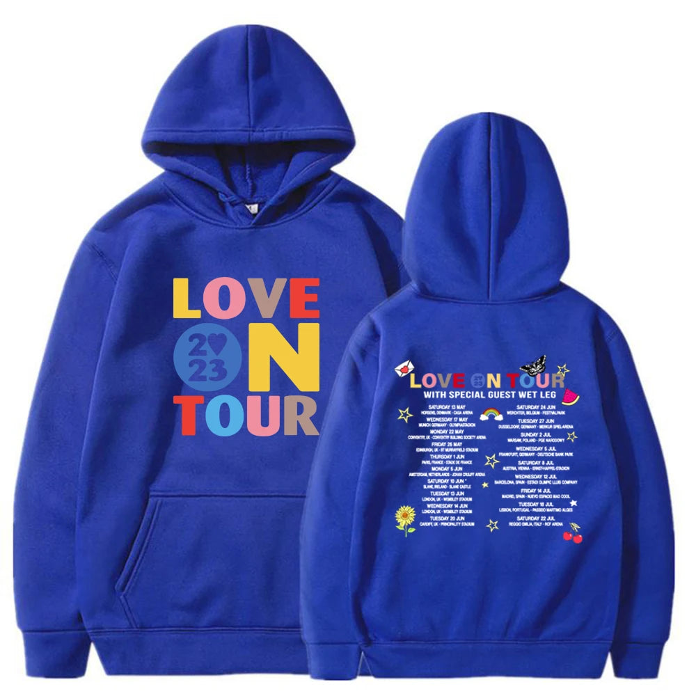 Love on Tour 2023 Hoodie HS Concert Hooded Sweatshirt Music Lover Aesthetic Pullovers Unisex Graphic Hoodies Love on Tour Merch