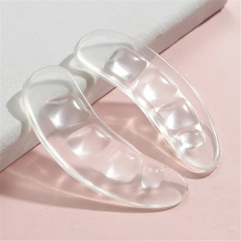 Silicone Non-Slip Forefoot Insoles Sticker for High Heels Flip Flop Sandals Women Anti Slip Self-Adhesive Foot Heel Insert Grips