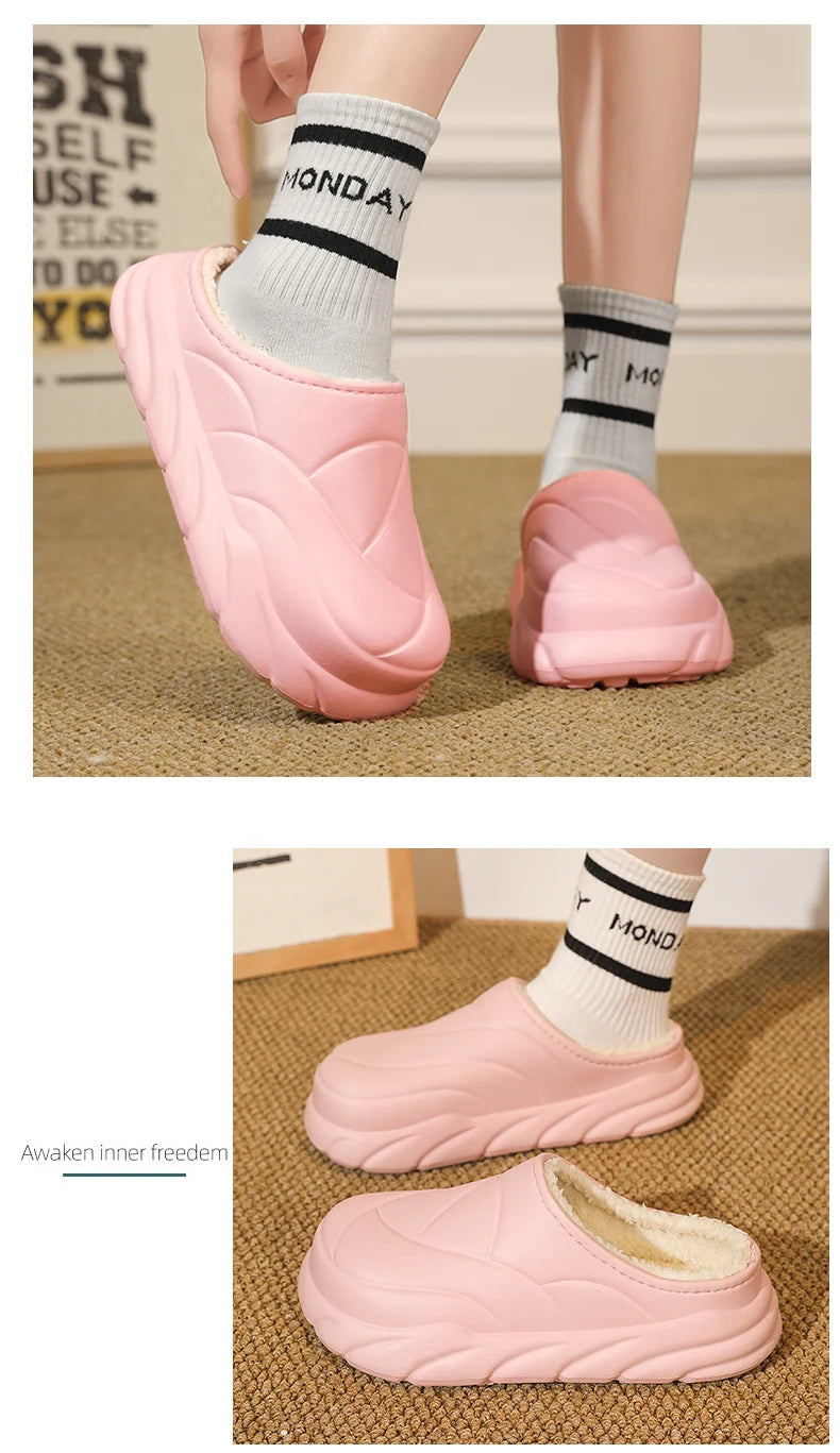 Winter Plush Slippers Unisex Unisex Home Sandals Women Orginal Indoor Flat Shoes Soft Men Fashion High Quality Non Slip Bedroom