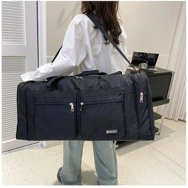 Women Men Nylon Travel Duffel Bag Carry On Luggage Bag Men Tote Large Capacity Weekender Gym Sport Holdall Overnight Bag Pouches
