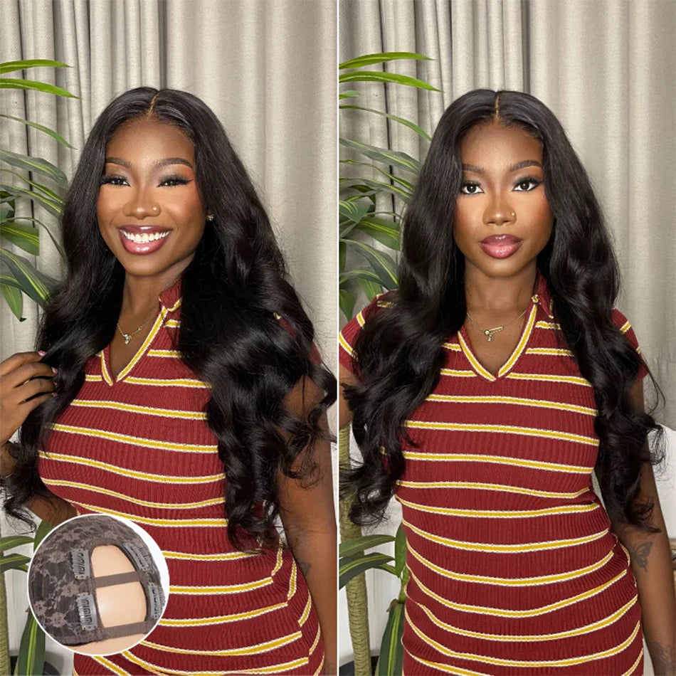 V Part Wig Human Hair Body Wave Upgrade No Leave Out Glueless Wigs U Part Shape Wig For Women Pre Plucked Remy Hair Daily 200%