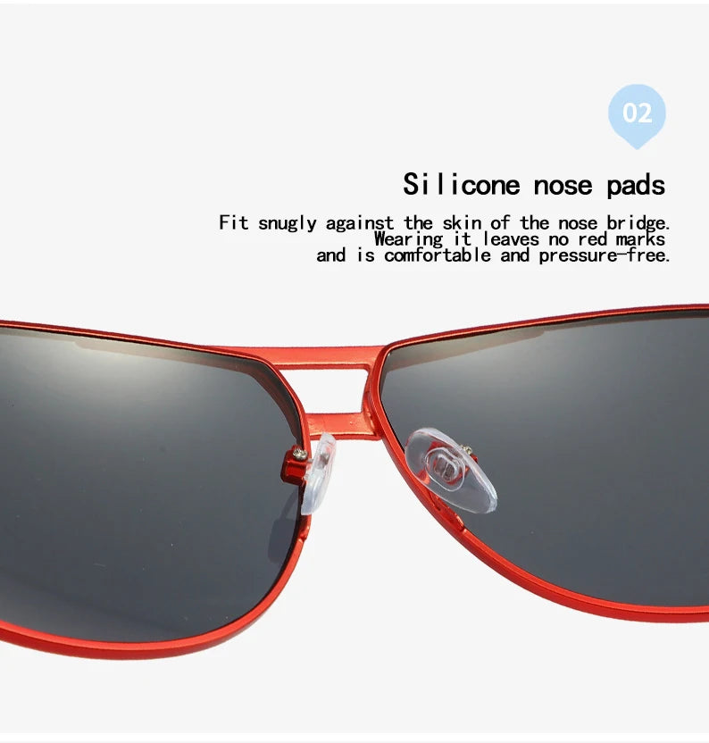 Sunglasses for Men Aviator  UV 400 Protection Military Style Metal Mirror Sun Glasses 1021 BAZAARHUBO