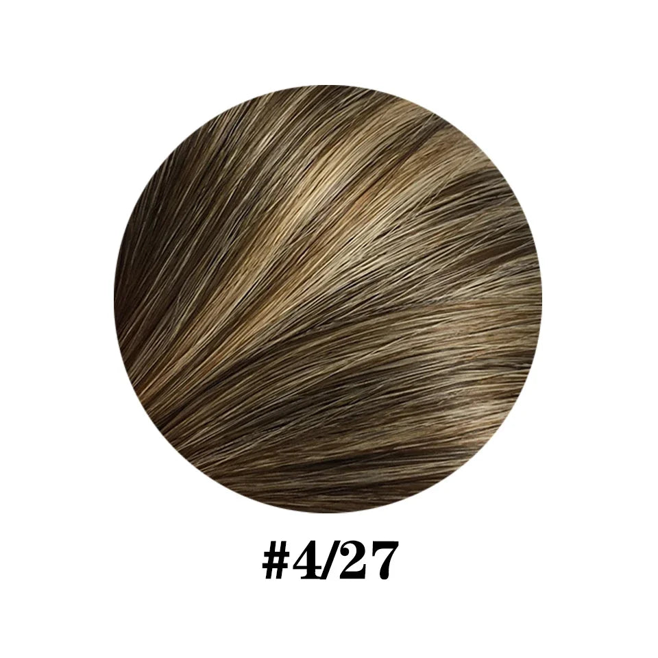 26 Inches Straight Drawstring Ponytail Clip In Ponytail Extensions Natural Color 100% Brazilian Human Hair Wrap Around Ponytails