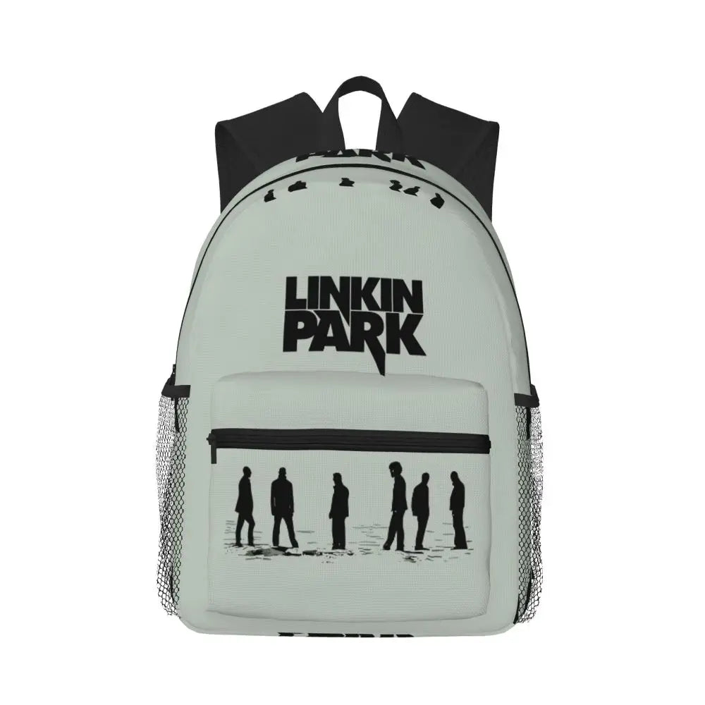L-Linkin-S P-Park-S Band Student Backpack School Bag Hiking Travel Daypack for Boys Girls Fashion Bookbag Shoulder Bags