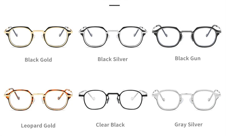Blue Light Computer Glasses Men TR90 Metal Round Frame Myopia Glasses Women Vintage Optical Nearsighted Eyeglasses 0 To -600 BAZAARHUBO