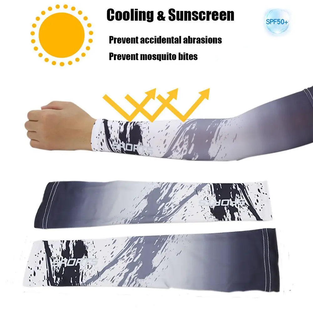 Sportswear Summer Cooling Basketball Sun Protection Outdoor Sport Arm Cover Arm Sleeves