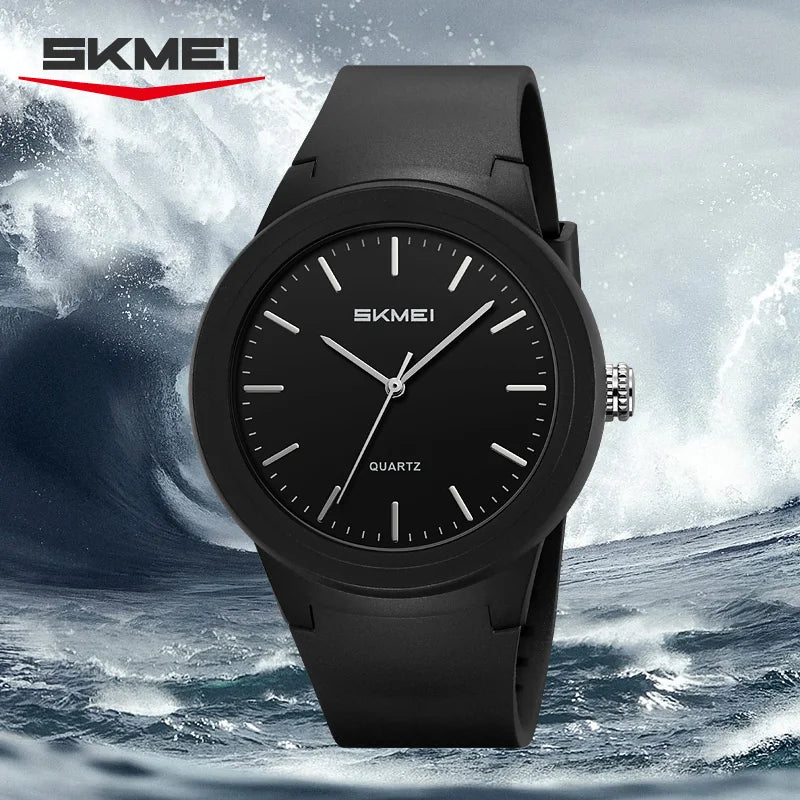 SKMEI 2469 Men Fashion Simple Waterproof Watches Ultralight Sports Quartz Mens Wristwatches Shockproof Clock 2108 Reloj Hombre