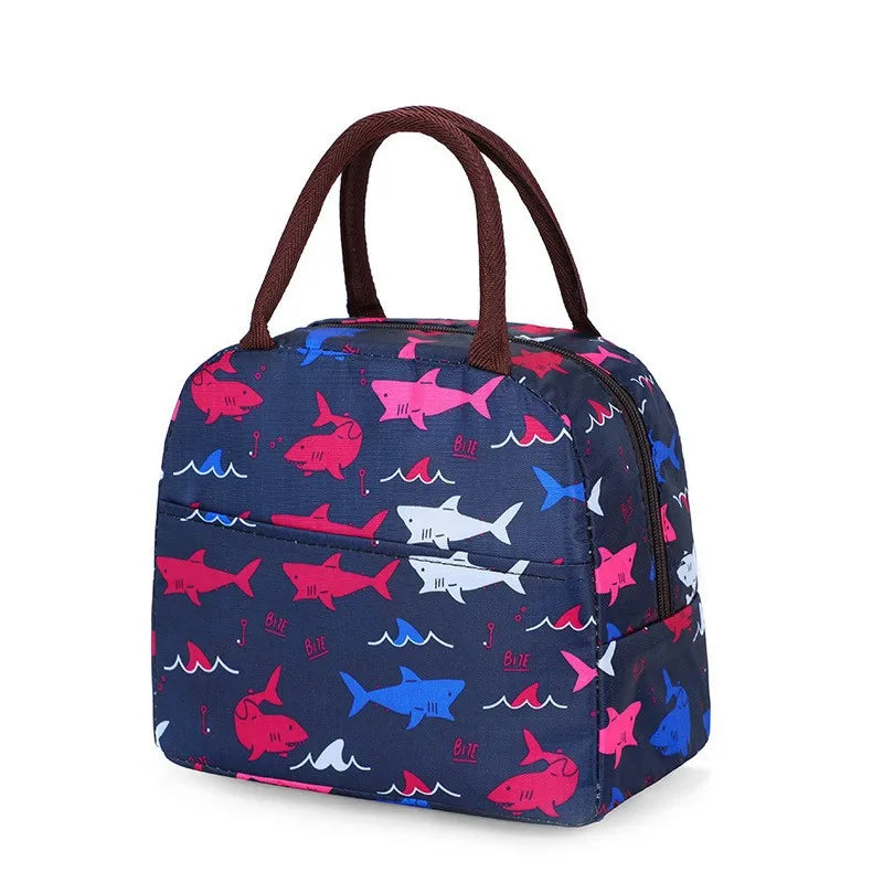 Portable Lunch Bags Thermal Insulation Lunch Box Storage Bag Children's School Lunch Box Bag Picnic Storage Large Capacity