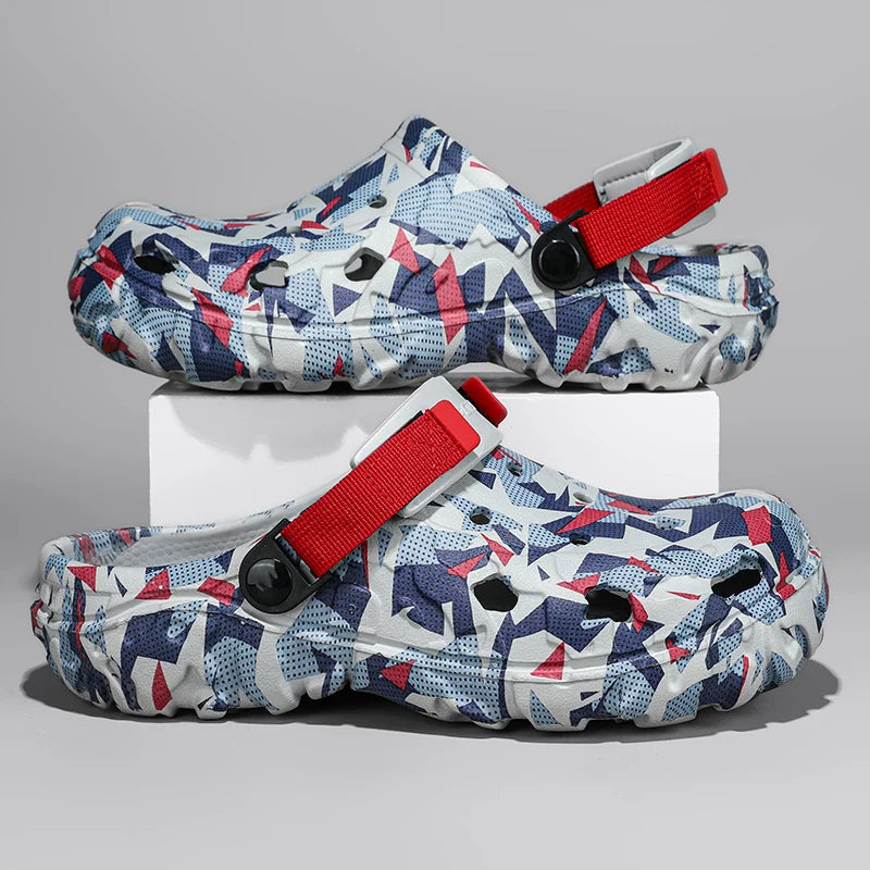 Plus Size 47 Summer Men Slippers Light EVA Men's Casual Shoes Hole Shoes Clogs Home Garden Outdoor Male Beach Flat Sandals