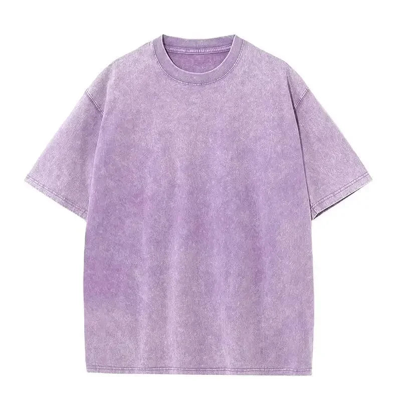 230GSM 100% Combed Cotton T Shirt for Women Men Washed T-Shirt Oversized Tshirt Casual Top Tee Shirt Luxury Male Clothing