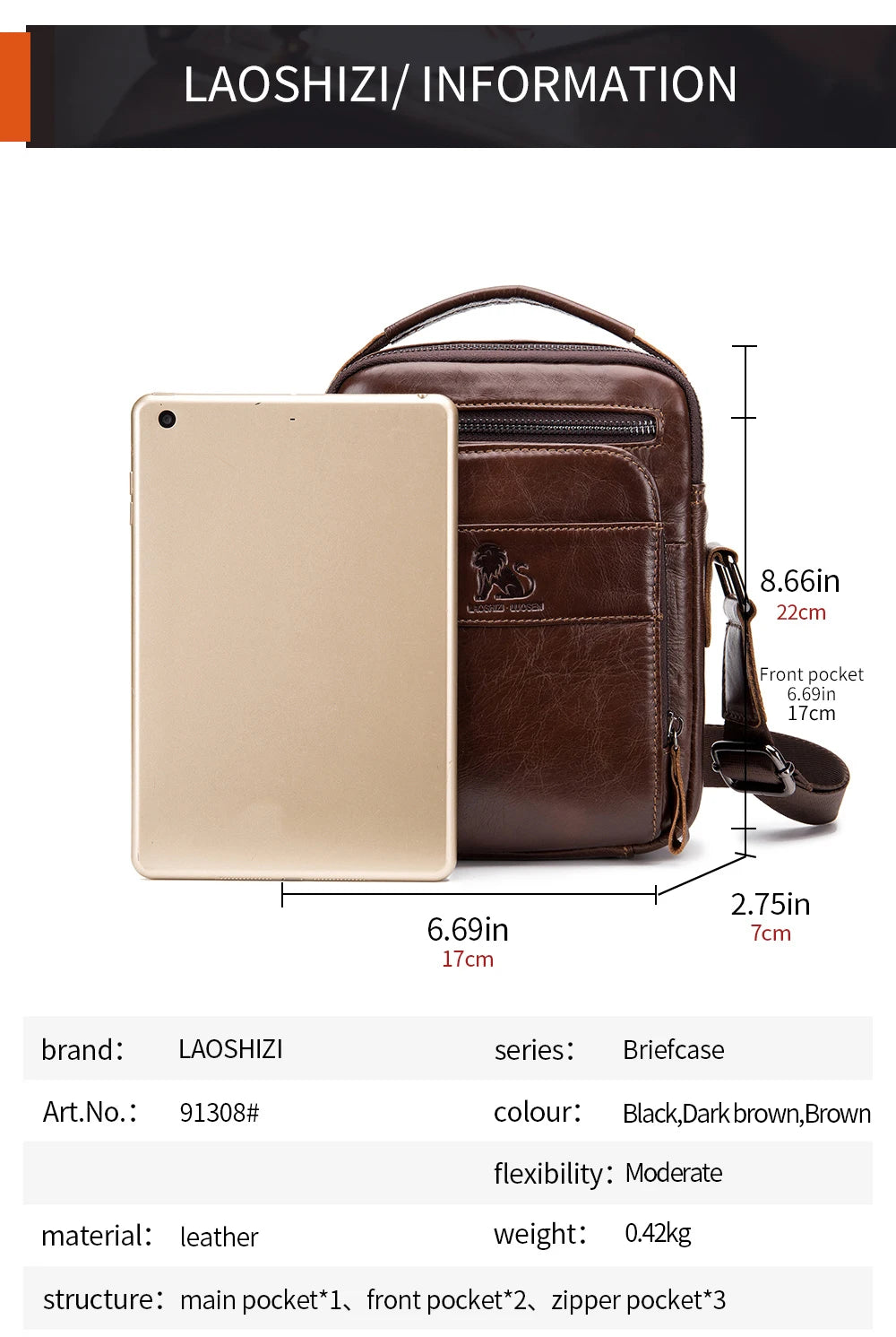 Cowhide men's small shoulder bag with top layer, cowhide single shoulder diagonal cross bag, fashionable and sporty small bag