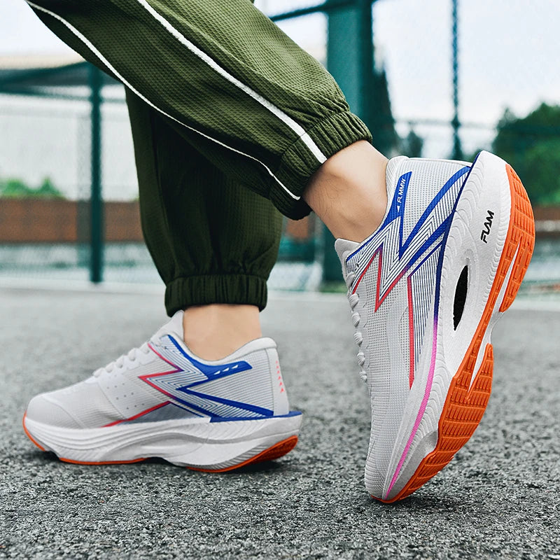 Running Shoes Carbon Board Speciality Marathon Men Sports Breathable Lightweight Women's Comfortable Athletic Nonskid Sneakers