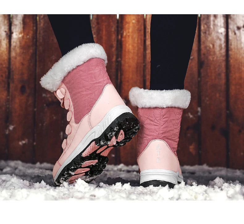 Winter New Women's Boots Plush Warm Women's Snow Boots Outdoor Non-slip Sneakers High Quality Waterproof Women Boots Botas Mujer