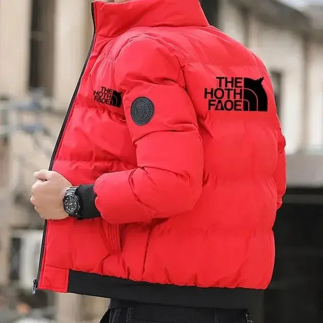 Men's Fashion Thickened Jacket, New Autumn and Winter Warm and Waterproof Parka Coat, Men's Casual and Fashionable Jacket, Outer