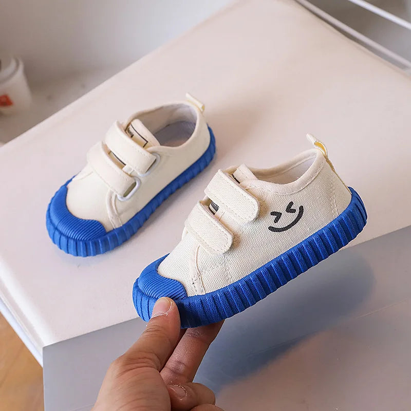 Children Canvas Shoe Candy Color Korean Style Kids Casual Shoes Toddler Girl Boy Breathable Soft Sole Board Shoes Tenis Infantil