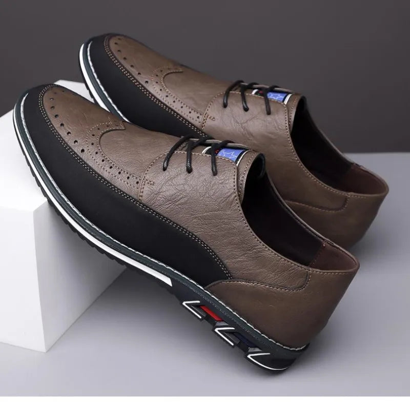 Large Size Men's Lace - Up Casual Shoes Cushioned Sole Ankle Support Fashionable Choice work office shoes big size 50 51 52 53
