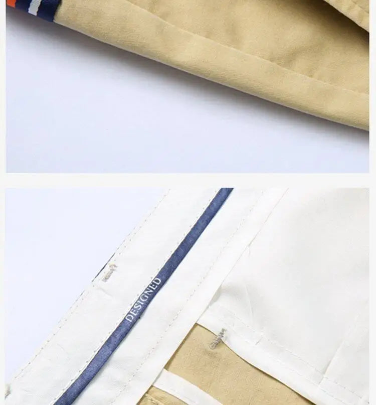 Mens Summer Casual Shorts Solid Color Business Casual Elastic Five Quarter Pants Cotton Breathable Workwear Shorts Men Clothing