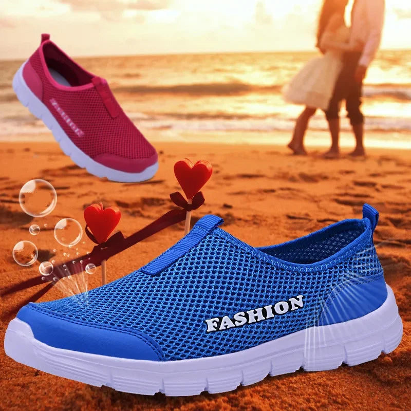 Casual Men Shoes Summer Sneakers Breathable Mesh Men Footwear Running Shoes Men's Lightweight Slip-on Sandals Zapatos De Hombre
