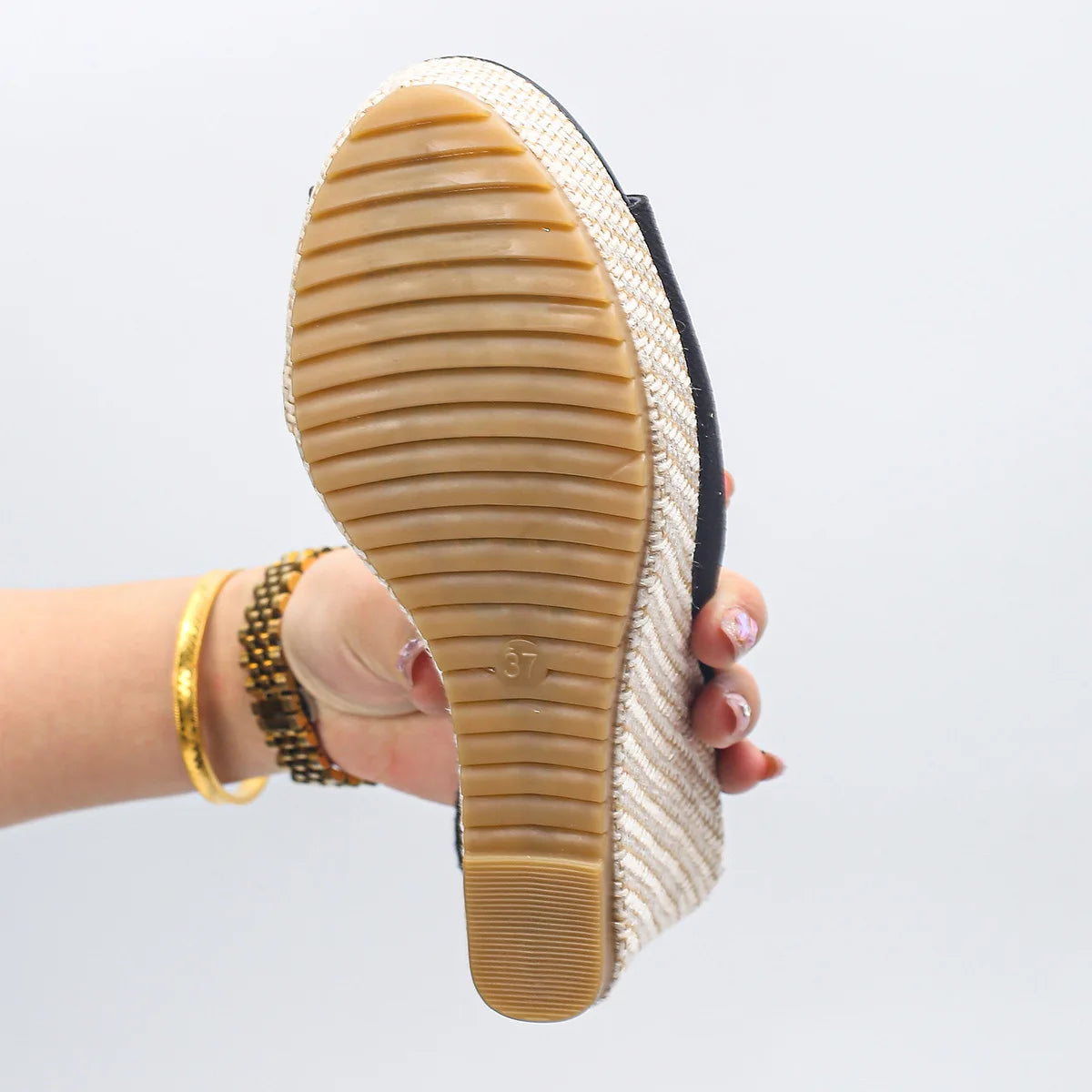 Summer new fashionable height-increasing and wear-resistant fish-mouth sandals and thick-soled Roman sandals
