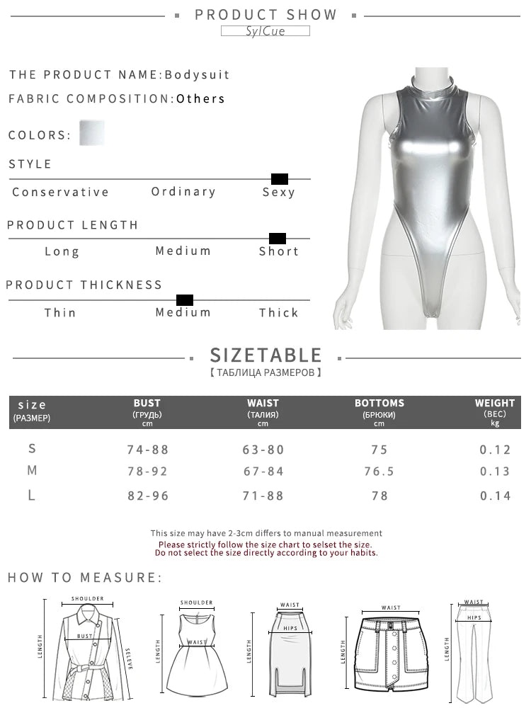 Women's Slim Fit Jumpsuit Bodysuit Polyester Elastane Reflective Transparent