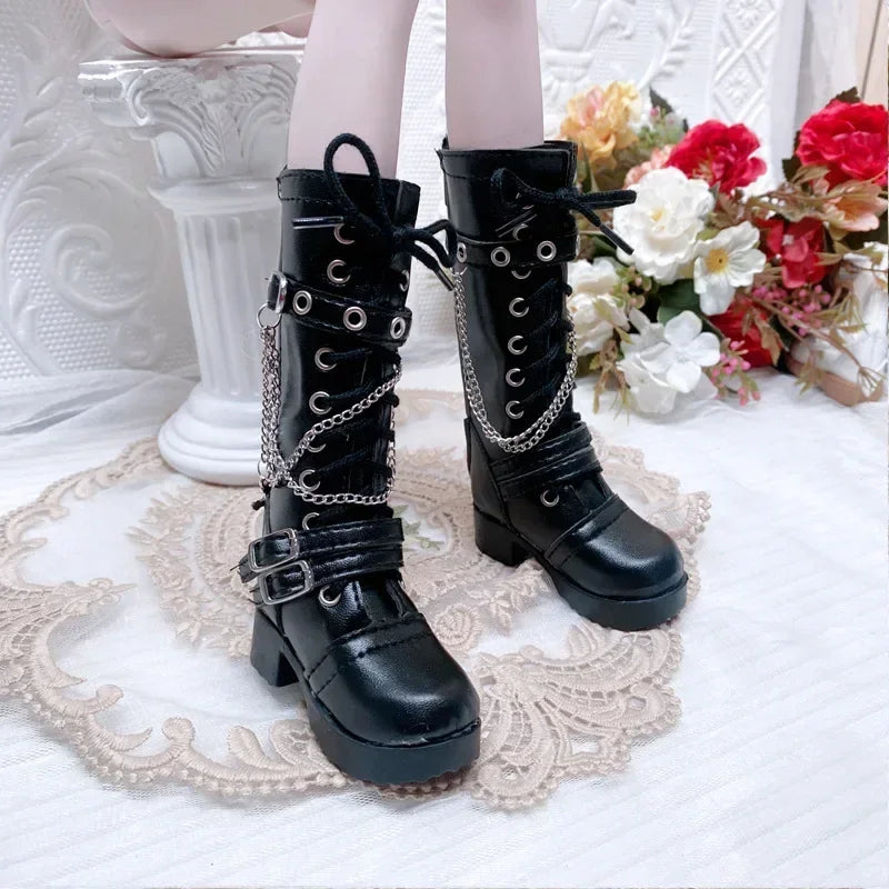 Fashion 60cm Doll Shoes Boots 1/3 Bjd Doll Shoes 7.5cm Foot Wear Simulation Shoes Toy Doll Accessories