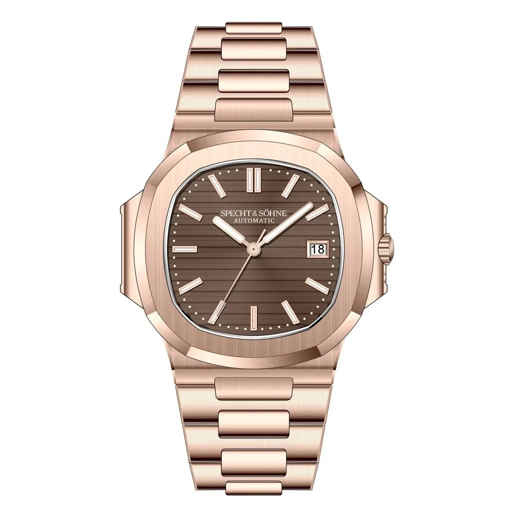 New Arrivals Fashion Men's Watches Luxury Automatic Watch For Men 42MM Stainless Steel Waterproof Rose Gold Sapphire5711 Watch
