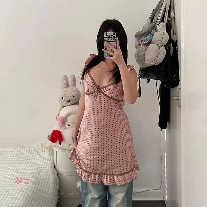NEW Rock Goth Hip Hop Y2K Dress Frock Streetwear High Street Fashion Sexy Jersey Dress Classic Minimalist Yarn Skirt Casual