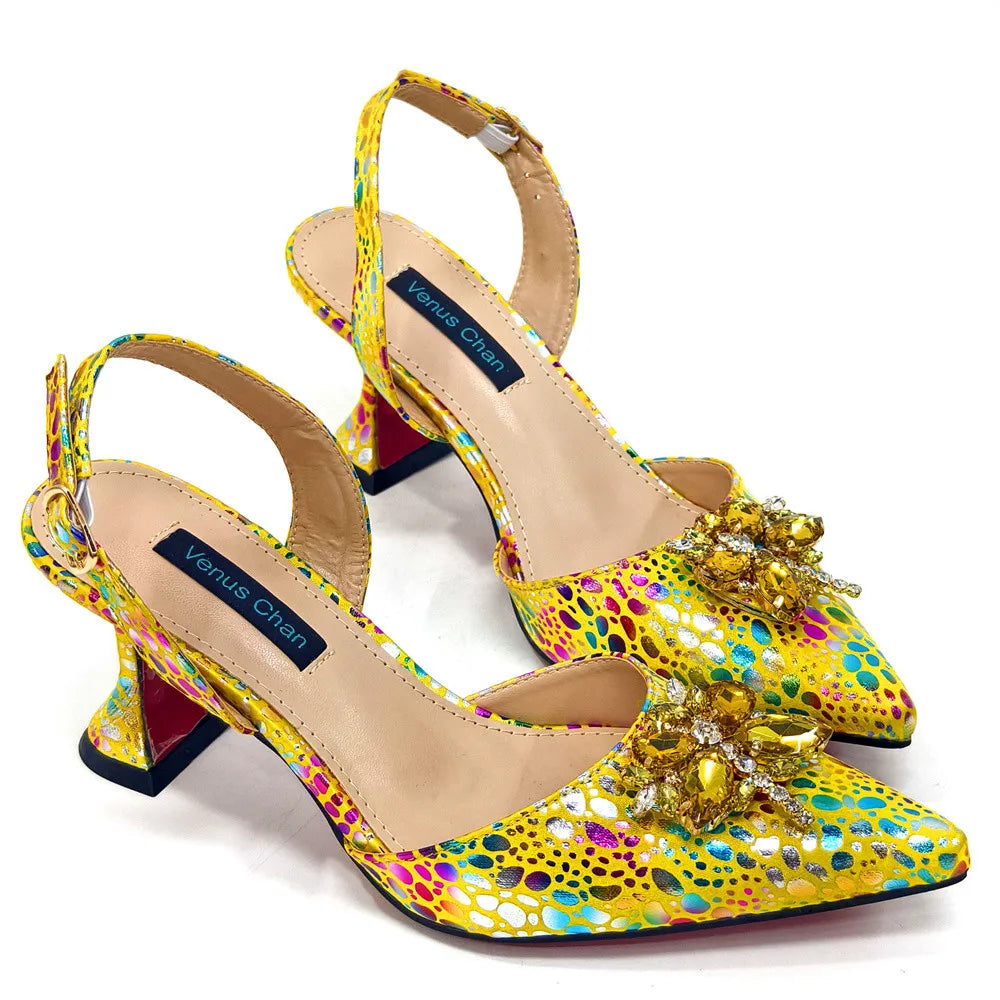 Italian Design African Ladies Party Shoes and Bag Nigerian Fashion Lace Mini Bags and High Heel Pointed Shoes