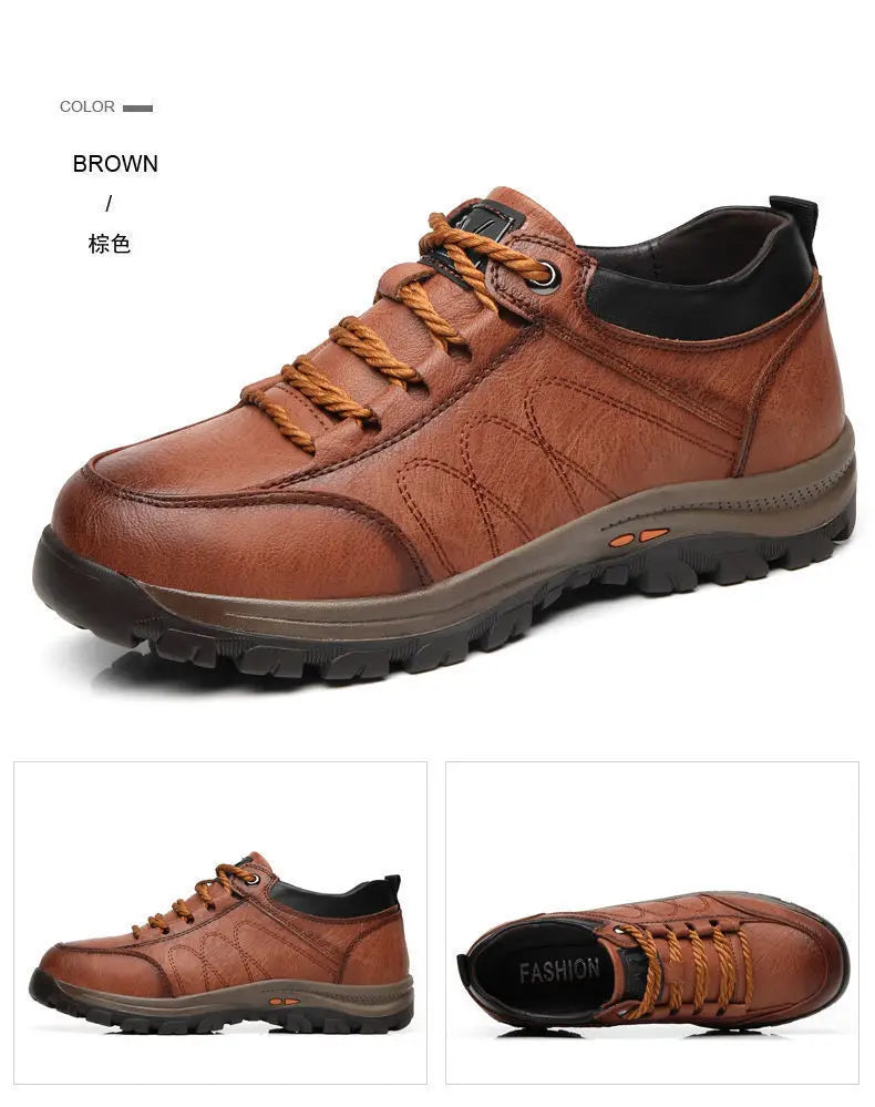 Men's Outdoor Leisure Shoes Mountaineering Fashion Sports Shoes Anti Slip Lightweight Shoes Comfortable Men Sneakers