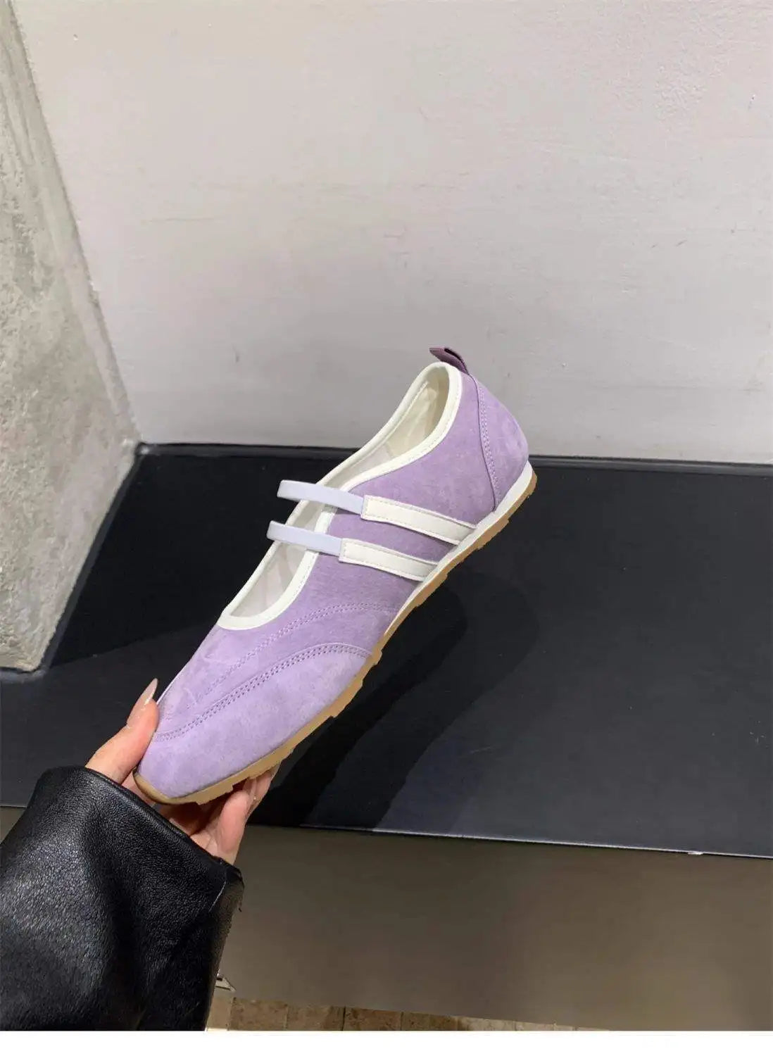 Flat Bottomed Retro Ballet Shoes for Women 2026 New Sports and Casual Shallow Mouth Vulcanized Shoes