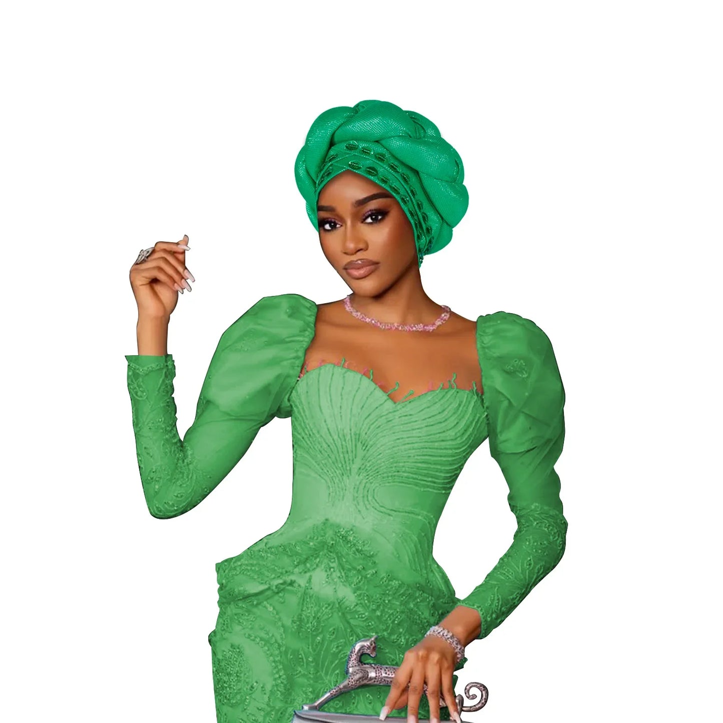 Fashion Hats for Women African Headtie Turban Auto Gele Head Wraps Cap Wedding Party Muslim Hijab Bonnet Headscarf Nigeria Geles
