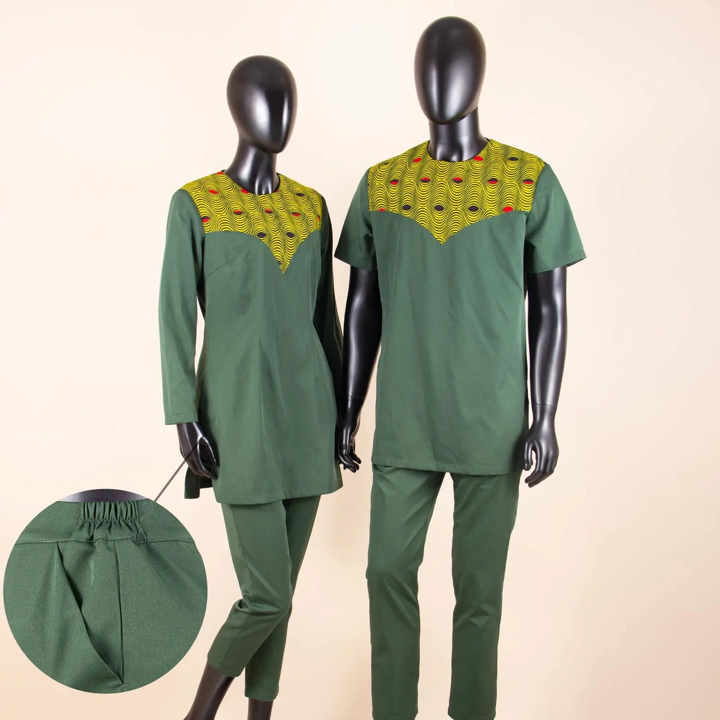 African Men Suits Bazin Riche African Couple Clothes Women Sets Matching Men Outfits Kaftan Patchwork Top and Pant Sets S20C001