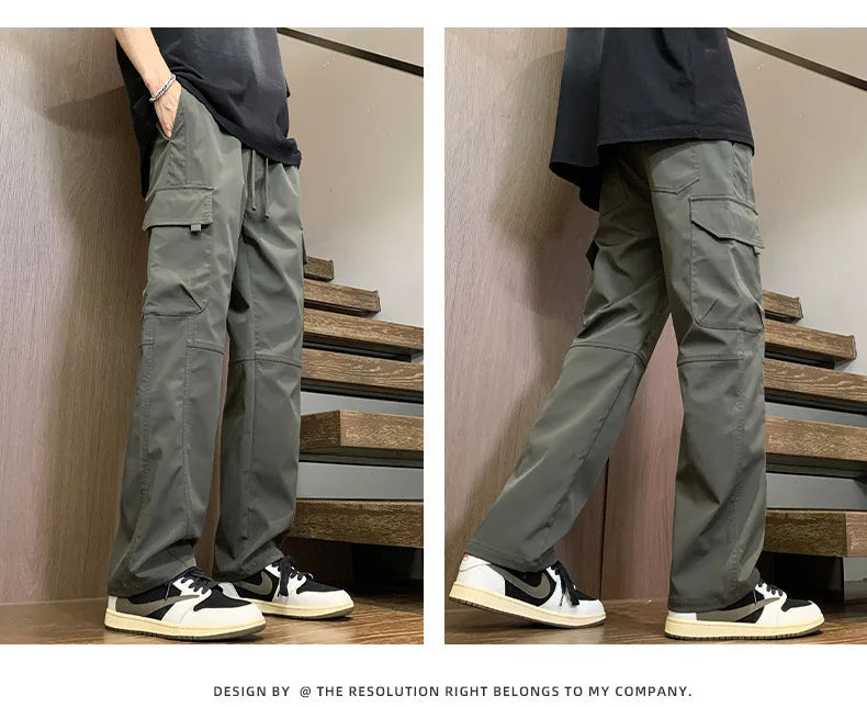 American Fashion Brand Workwear Casual Pants for Men's Spring and Autumn 2025 New Loose Sports Straight Outdoor Charge Trousers