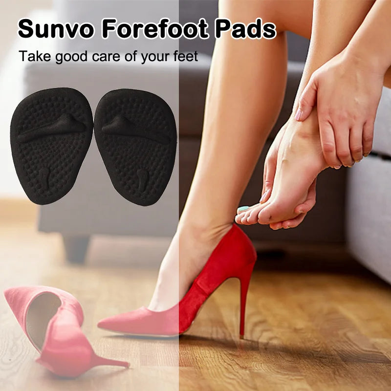 Silicone Forefoot Insert Metatarsal Pads for Women High Heels Sandals Non-slip Ball of Foot Cushions Pads for Feet Pain Relief