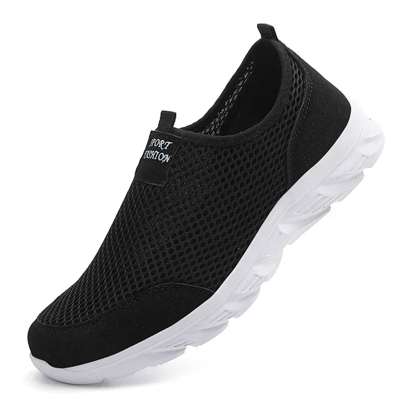 MAEDEF Sneakers Men Summer Casual Shoes Men Mesh Breathable Outdoor Non Slip Sports Shoe Slip on Loafers for Men Plus Size 38-46
