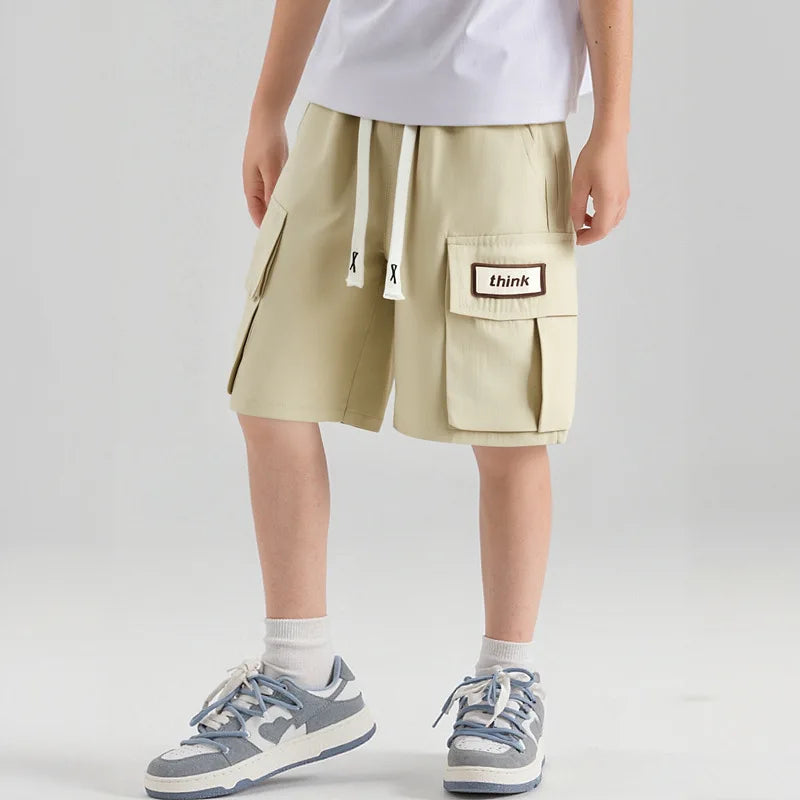 Kids Boys' Workwear Five-Point Shorts 2026 Baby  Thin New Loose Children's Short Summer Casual cargo Pants