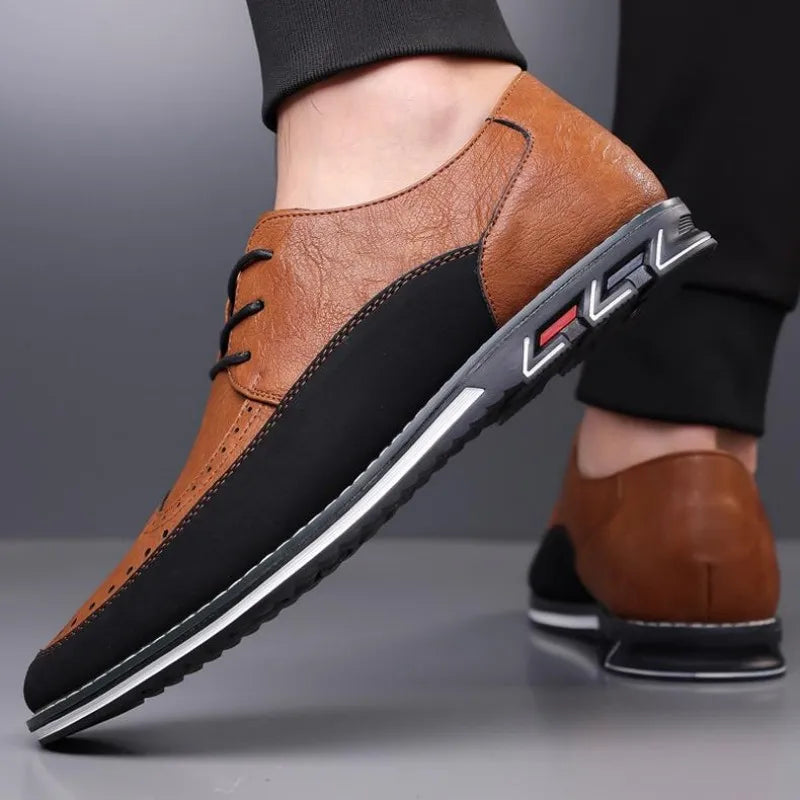 Large Size Men's Lace - Up Casual Shoes Cushioned Sole Ankle Support Fashionable Choice work office shoes big size 50 51 52 53