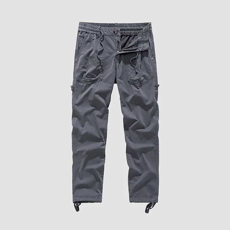 BAPAI Men's Fashion Work Pants Outdoor Wear-resistant Mountaineering Trousers Work Clothes Street Fashion Cargo Pants